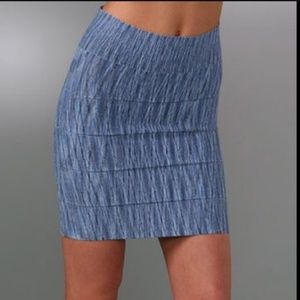 BCBG Blue Space Dye Bandage Skirt
